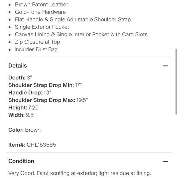 Chloe small Roy bag patent - Picture 6 of 8